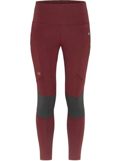 Women's Abisko Trekking Tights Pro Pomegranate Red - FJALL RAVEN - BALAAN 2