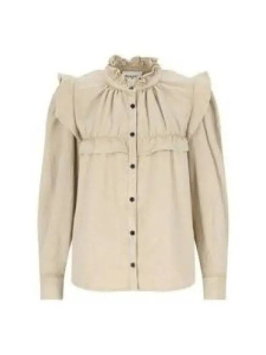 24 IDETY CH0005FD B1H04E 23SD ruffle denim blouse 1201182 - ISABEL MARANT - BALAAN 1