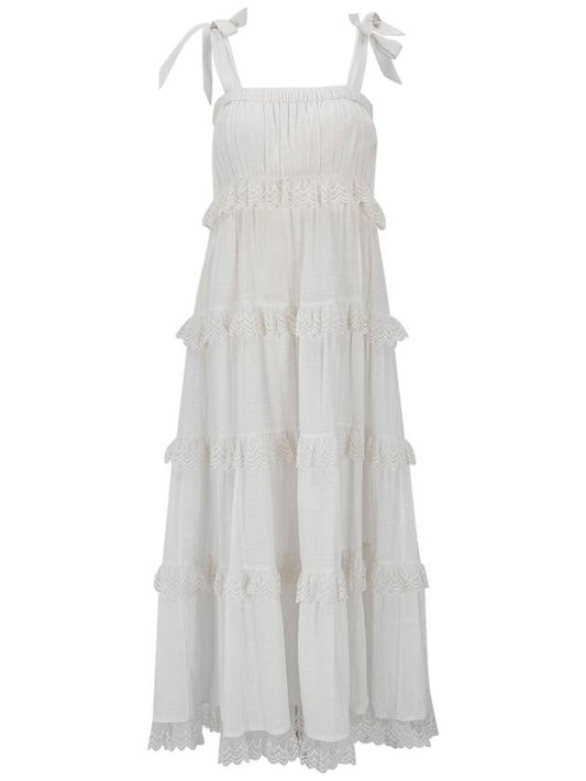 Cotton Rayon Beach Tiered Dress - NARU KANG - BALAAN 2