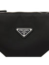 Triangle Logo Re-Nylon Cross Bag Black - PRADA - BALAAN 9