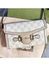 Horsebit Mini Shoulder Bag White - GUCCI - BALAAN.