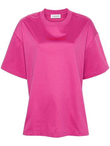 Lanvin T-Shirt With Embroidery - LANVIN - BALAAN 1