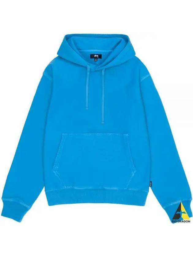 118509 BLUE Pigment Dyed Fleece Hood - STUSSY - BALAAN 2