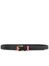 Trivet two-tone buckle belt black pink - LECHROMAQI - BALAAN 1