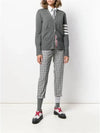 Cotton 4-Bar Milano Classic V-Neck Cardigan Medium Grey - THOM BROWNE - BALAAN 3