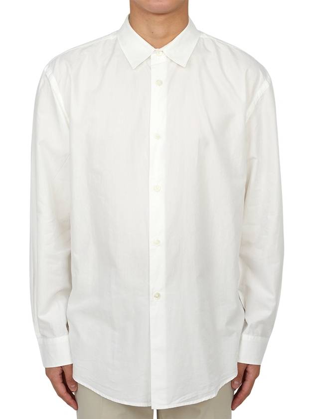 Long Sleeve Shirt M2242FW WHITE PEACHED CUPRO POPLIN - OUR LEGACY - BALAAN 2