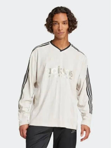 Man House of Tiro Long Sleeve Jacquard Jersey ALUMIN - ADIDAS - BALAAN 1