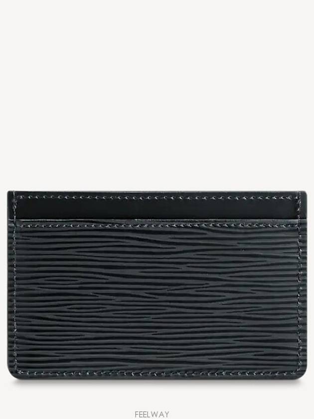 Epi Logo Leather Card Wallet Black - LOUIS VUITTON - BALAAN 5