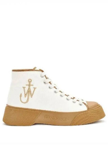 Anchor logo cotton high sneakers 271330 - JW ANDERSON - BALAAN 1