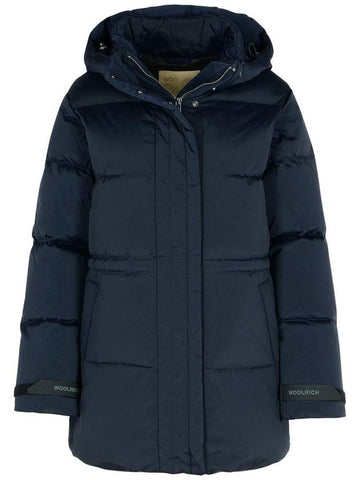 Woolrich 'Alsea' Blue Polyamide Blend Down Jacket - WOOLRICH - BALAAN 1