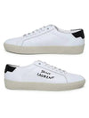 Court Classic Embroidered Low Top Sneakers White - SAINT LAURENT - BALAAN 2