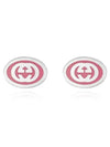 Interlocking G Enamel Earrings YBD753485001 Silver - GUCCI - BALAAN 5