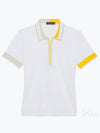 Women'S Contrast Tech Short Sleeve Polo Shirt White - G/FORE - BALAAN 2