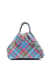 Yasmine Tartan Check Mini Tote Bag - VIVIENNE WESTWOOD - BALAAN 1