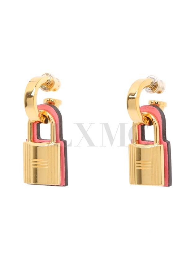 O Kelly Earrings Gold Pink H078851 - HERMES - BALAAN 2