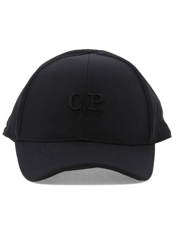 Embroidered Logo Ball Cap Black - CP COMPANY - BALAAN 1