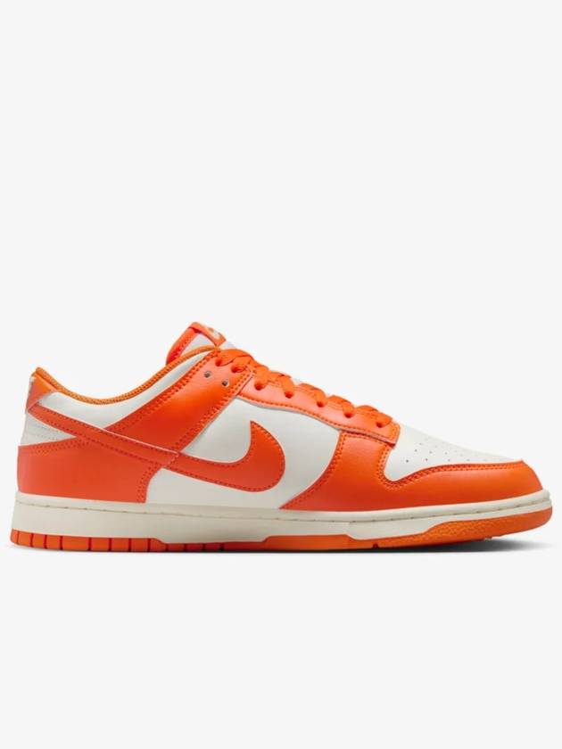 Dunk Retro Low Top Sneakers Pale Ivory Safety Orange - NIKE - BALAAN 4