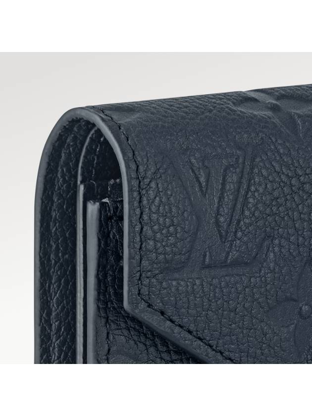 Victorine Monogram Empreinte Half Wallet Navy - LOUIS VUITTON - BALAAN 4