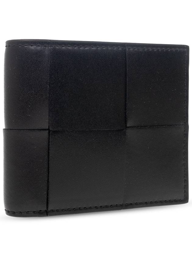 Intrecciato Cassette Half Wallet Black - BOTTEGA VENETA - BALAAN 5