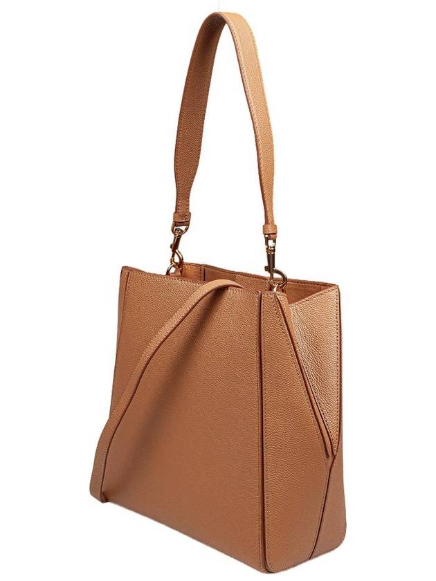 Logo Leather Bucket Bag Tiramisu - TORY BURCH - BALAAN 4