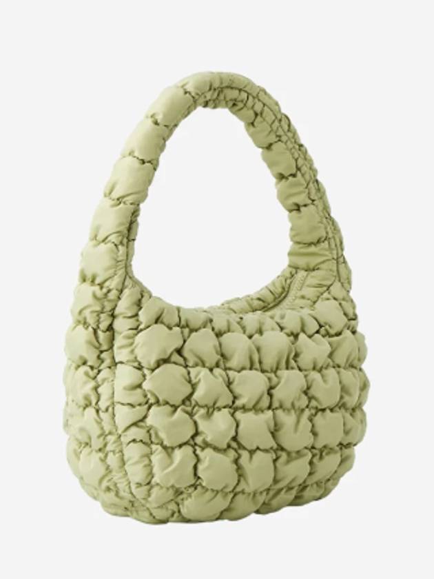 Quilted Mini Shoulder Bag Light Green - COS - BALAAN 3