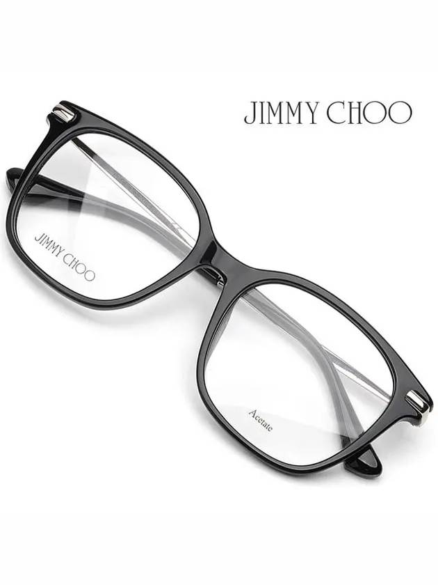 Glasses Frame JC195 807 Luxury Men's Women's Square Horned Frame - JIMMY CHOO - BALAAN 2