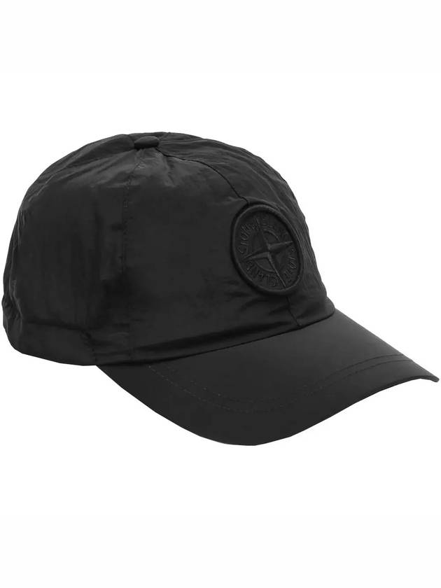 Logo Nylon Metal 6-Panel Ball Cap Black - STONE ISLAND - BALAAN 5