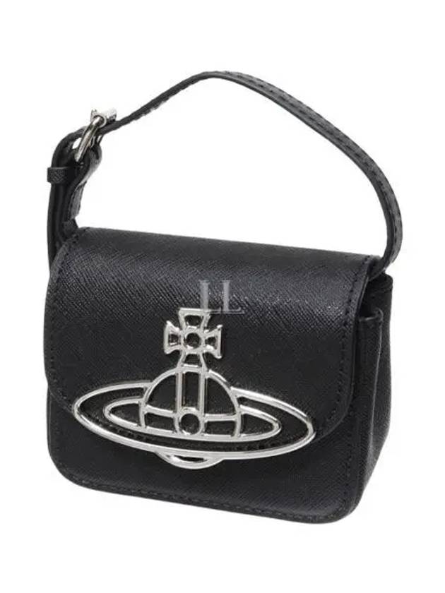 Linda Small Saffiano Tote Bag Black - VIVIENNE WESTWOOD - BALAAN 2