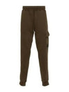 Brushed Emerized Diagonal Fleece Cargo Track Pants Green - CP COMPANY - BALAAN 2