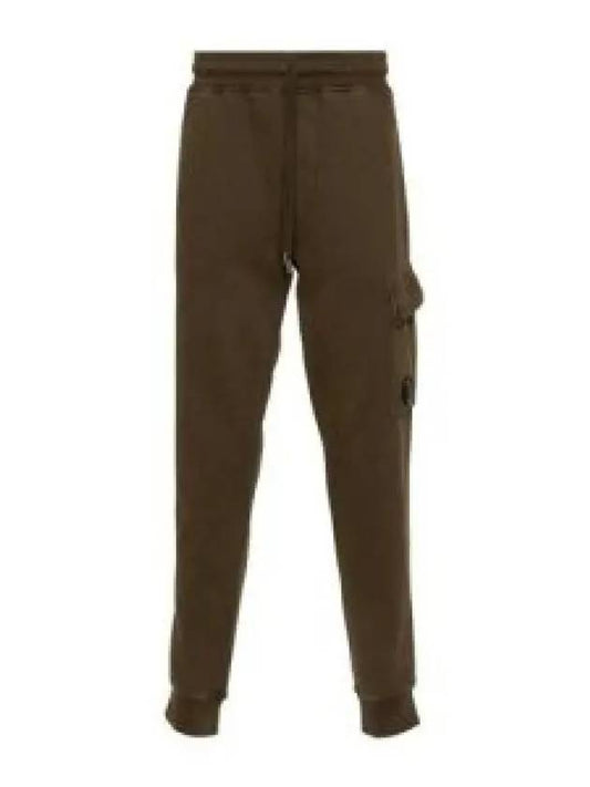 Brushed Emerized Diagonal Fleece Cargo Track Pants Green - CP COMPANY - BALAAN 2