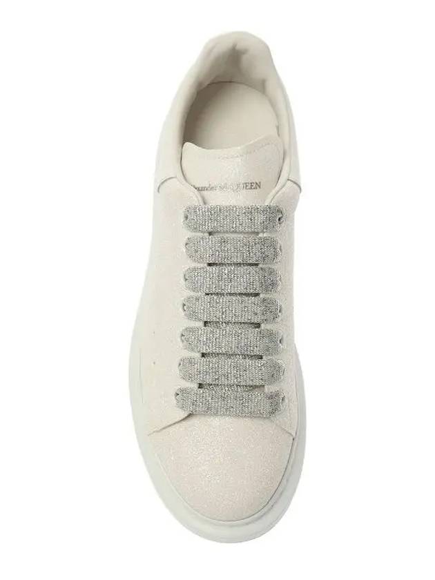 Oversole Glitter Sneakers Ivory - ALEXANDER MCQUEEN - BALAAN.