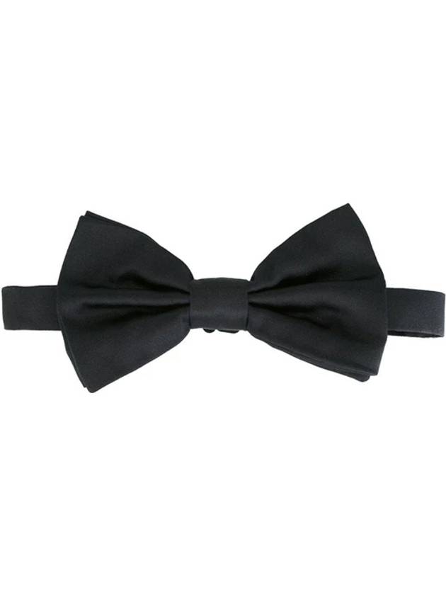 Men's Ribbon Silk Bow Tie Black - DOLCE&GABBANA - BALAAN 1