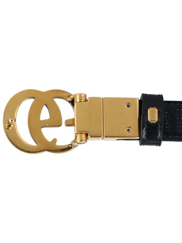 GG Marmont Reversible Thin Belt Grey - GUCCI - BALAAN 8