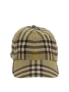 Check Cotton Base Ball Cap Beige - BURBERRY - BALAAN 2