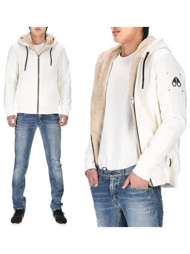 Classic Bunny Zip Up Hoodie Beige Lining White - MOOSE KNUCKLES - BALAAN 2