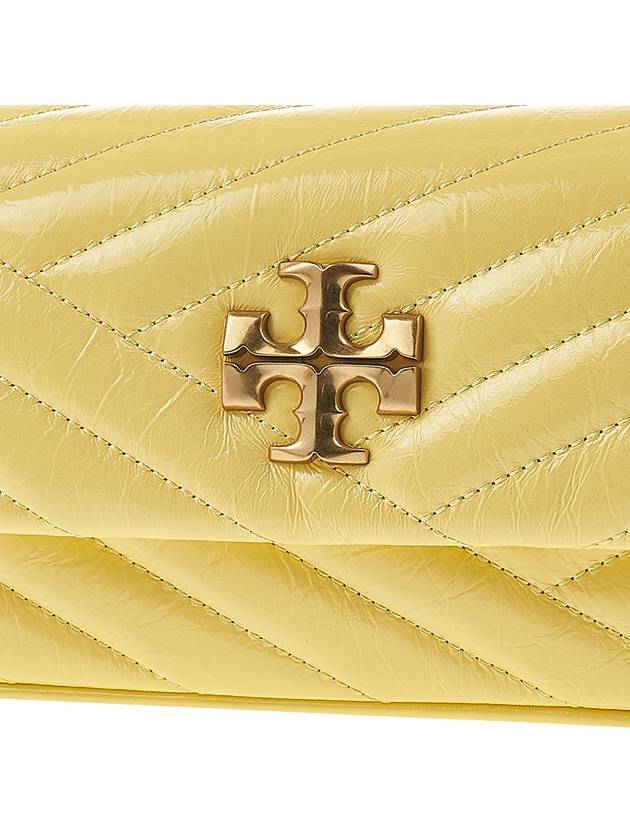 Kira Chevron Pendant Small Flap Shoulder Bag Vintage Lemon - TORY BURCH - BALAAN 8