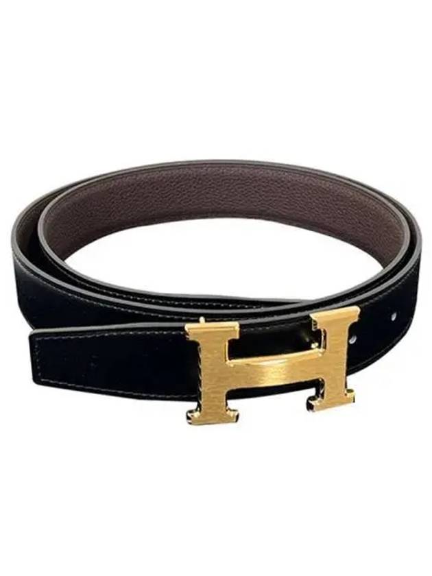 H Buckle Reversible 32mm Leather Black - HERMES - BALAAN 2