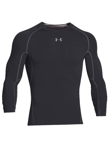 Men s UA Heat Gear Armor Compression Long Sleeve T-Shirt Black - UNDER ARMOUR - BALAAN 1