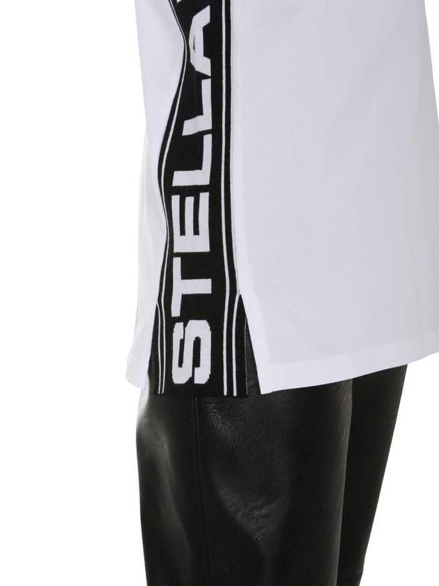 side logo tape short sleeve t-shirt white - STELLA MCCARTNEY - BALAAN 9