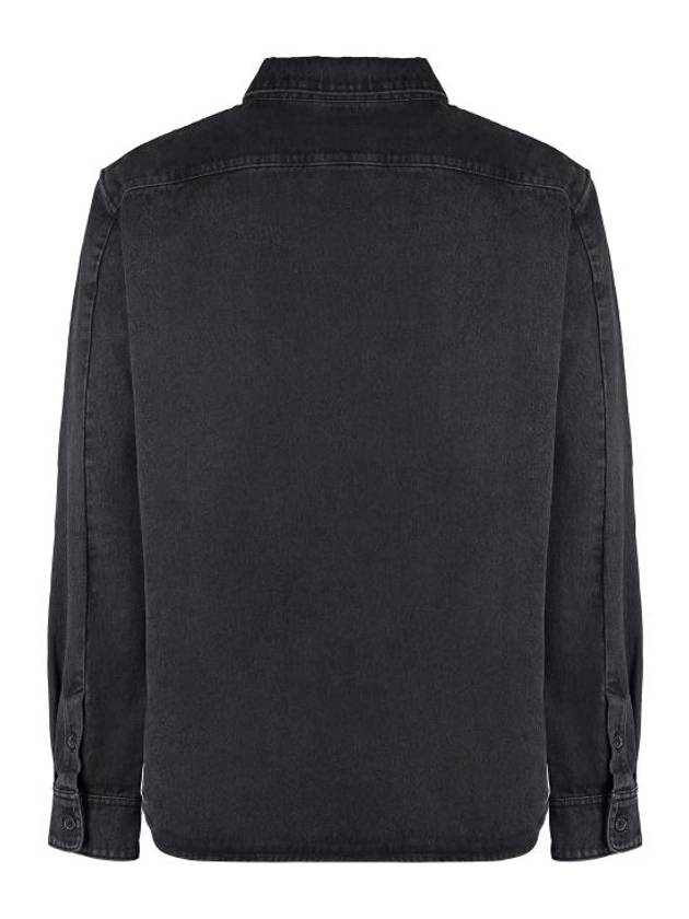 Vittorio Brodée Poitrine Denim Shirt Jacket Black - A.P.C. - BALAAN 3