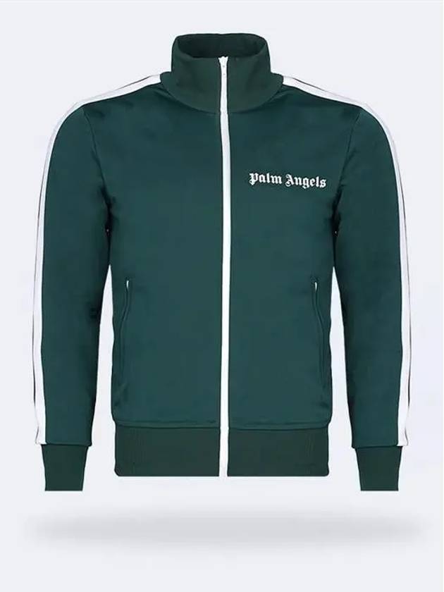 Logo Print Track Jacket Green - PALM ANGELS - BALAAN 2