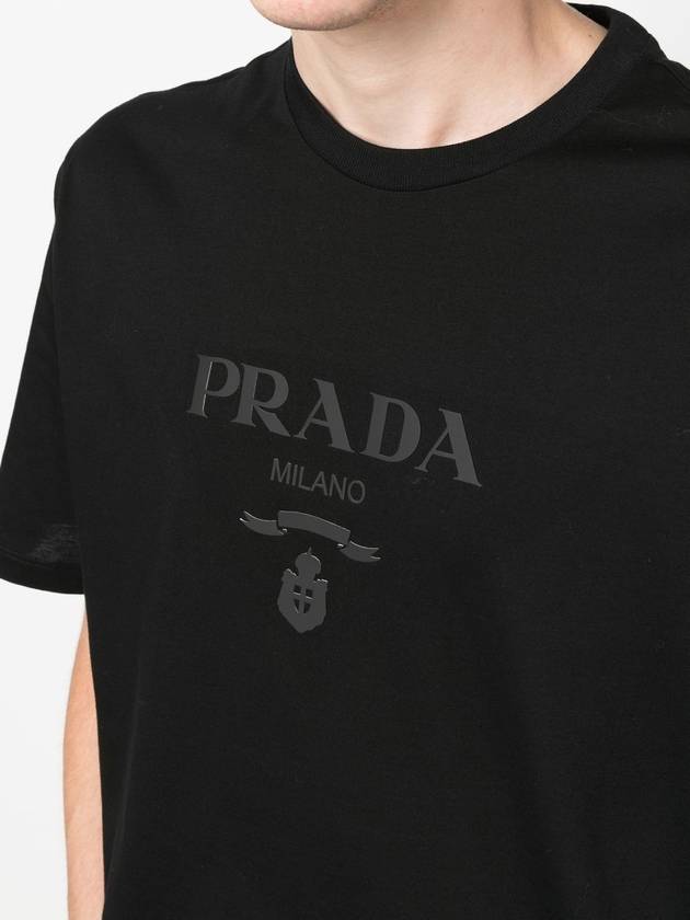 raised-logo cotton T-shirt - PRADA - BALAAN 4