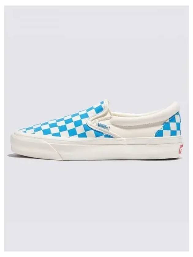 MTE Slip On Reissue 98 Checkerboard Cyan Blue VN000CWA0H71 - VANS - BALAAN 2