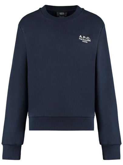 Rue Madame Cotton Sweatshirt Navy - A.P.C. - BALAAN 2