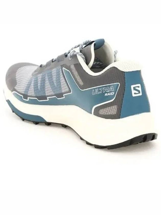 Men's Ultra Raid Gray Mallard Blue Sneakers L41471600 VQMBL - SALOMON - BALAAN 2
