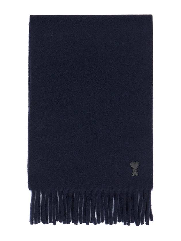 Muffler Scarf USF421AW0059 4011 NAVY BLUE - AMI - BALAAN 2