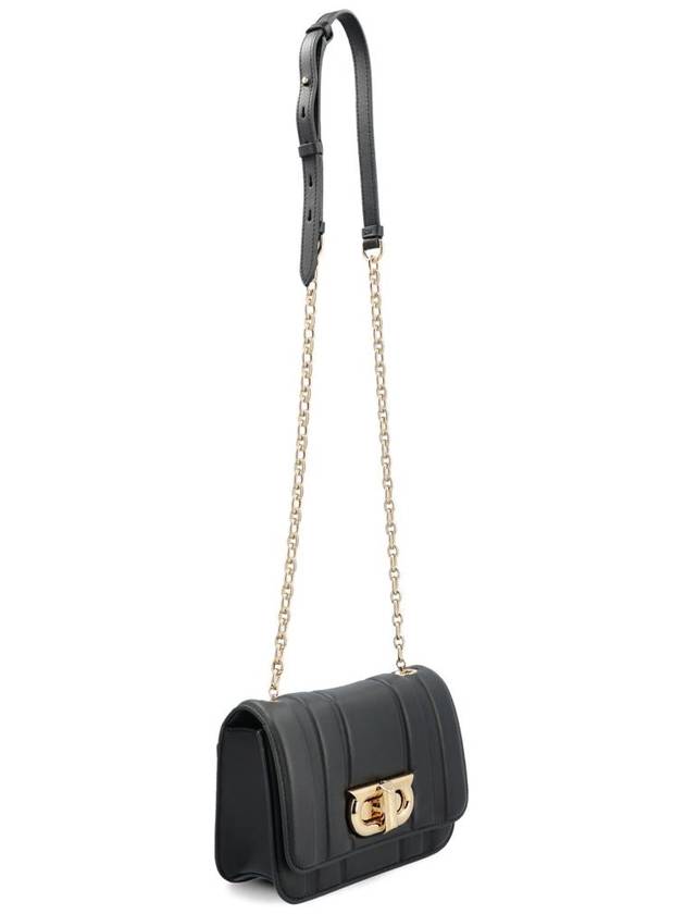 New Gancini Mini Shoulder Bag Black - SALVATORE FERRAGAMO - BALAAN 3