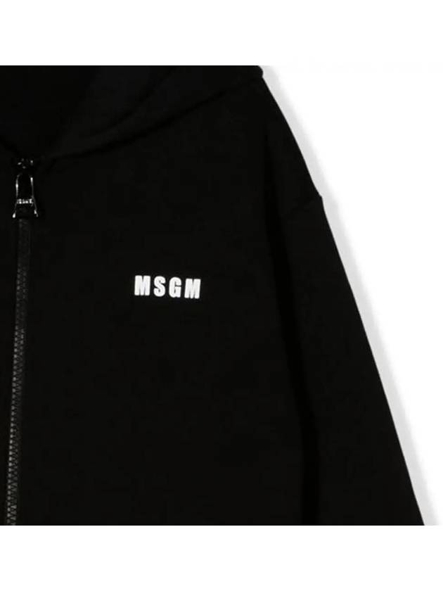 kids bag logo brushed hooded zip up MS029086 110 - MSGM - BALAAN 4