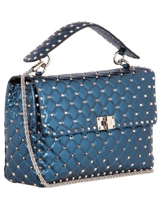 Light Blue Rockstud Spike Large BagNW0B0121CMC - VALENTINO - BALAAN 3