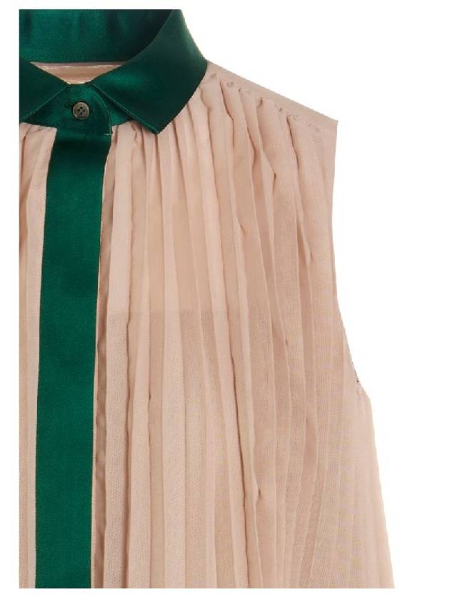 Panel pleated sleeveless blouse 2206115 - SACAI - BALAAN 3